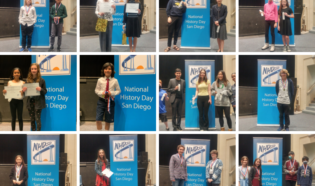 40 Parker Students Advance from San Diego County History Day Competition to the State Level