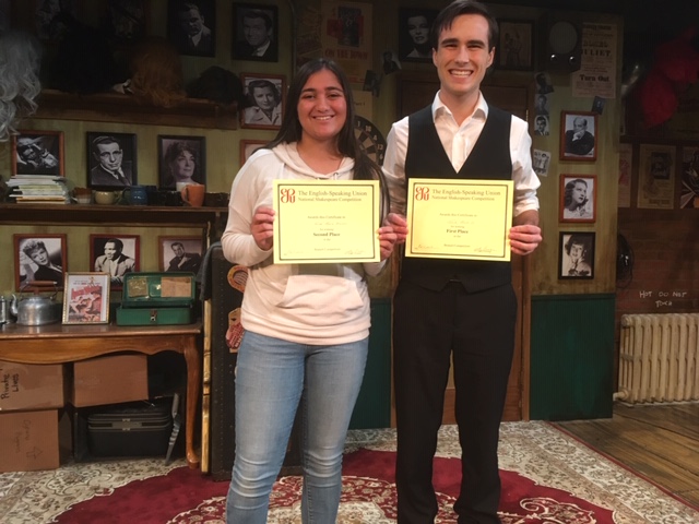 Parker Senior to Compete at National Shakespeare Competition